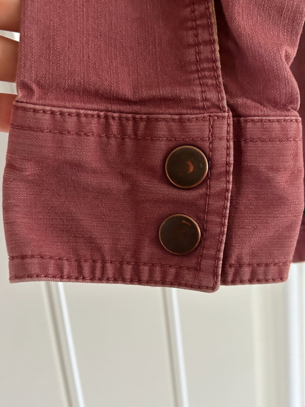 Wear Pact Earth's Clothing Utility Jacket 97% Organic Cotton Small Pink Animal - Picture 6 of 13